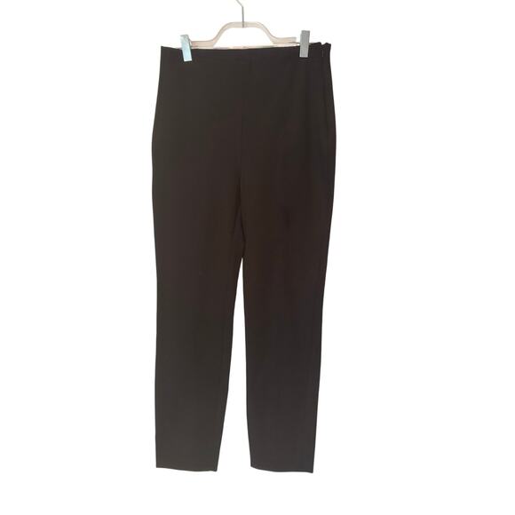 Quince Ultra-Stretch Ponte Pintuck Black Ankle Pants Size Medium - Picture 5 of 8
